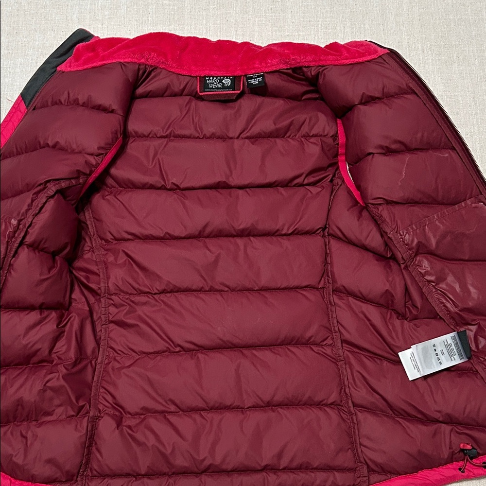 Mountain Hardwear Vest Women’s Small Pink 650 Down Puffer Outdoor - Picture 12 of 13